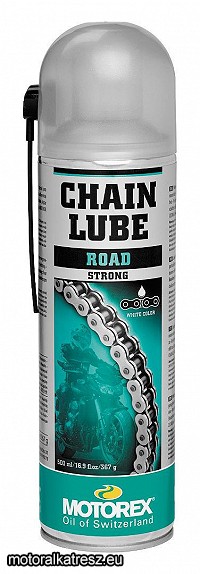 Motorex Chain Lube Road Strong / Road Long Life utcai lánckenő spray 500ml (PTFE)