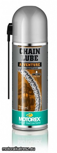 Motorex Chain Lube Adventure utcai lánckenő spray 200ml (PTFE) - túra kiszerelés (kicsi)