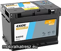 Exide EA612 61Ah Prémium akkumulátor