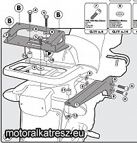 Kappa Hátsó doboztartó konzol KR694