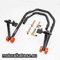 Biketec Első/hátsó motoros emelőként is használható emelő 3 adapterrel