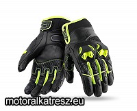 Seventy Degrees SD-N47 bőr téli-átmeneti kesztyű fekete-fluo 2XL (1 pár)