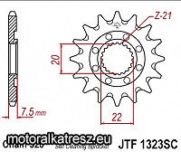 JT 100-401-13 / JTF1323.13SC (sárkidobós kivitel) első lánckerék