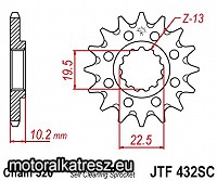 JT 100-409-13 / JTF432.13SC (sárkidobós kivitel) első lánckerék
