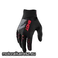 Shot Racing CONTACT DRAW fekete-piros cross/enduro/nyári kesztyű 10-es méret A0A-13B2-B04-10 (1 pár)