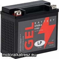Landport GTX20-4 gél-zselés akkumulátor (YTX20-BS / LTX20-4 helyett)
