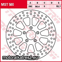 TRW Lucas MST500 féktárcsa