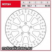TRW Lucas MST504 féktárcsa