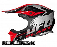 UFO INTREPID 2024 Cross sisak fekete-szürke-piros (HE13400EB) L