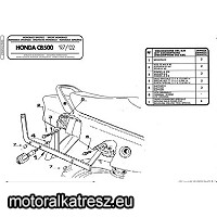 Kappa Hátsó doboztartó konzol K2500