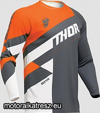 Thor SECTOR CHECKER gyerek szürke-narancs-fehér crossmez L (1 db)