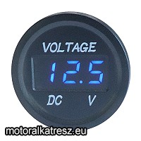 Biketec Voltmérő beépíthető kék leddel (D1) (1 db)