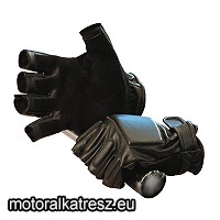 Ujj nélküli nyári bőrkesztyű fekete XL/10  (1 db)