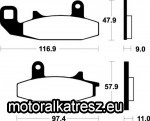 SBS (Scandinavian Brakes) 626HF fékbetét