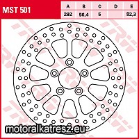 TRW Lucas MST501 féktárcsa