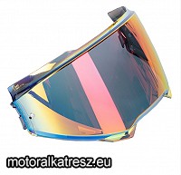 HJC HJ36 pinlock-előkészítéses piros színű tükrös plexi, i100