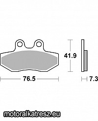 SBS (Scandinavian Brakes) 186HF fékbetét