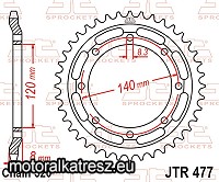 JT 114-481-43 hátsó lánckerék