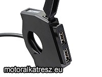 Daytona 89372 USB-A 30W, 2 USB-s töltőaljzat kormányrúdra (2×2,4A)