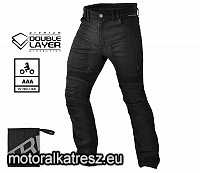 Trilobite Parado Doublelayer fekete színű motoros farmernadrág, hosszított szár, AAA, 30