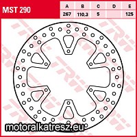 TRW Lucas MST290 féktárcsa