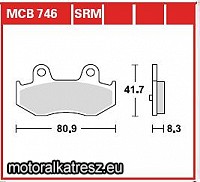 TRW Lucas MCB746SRM fékbetét
