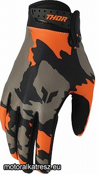 Thor LAUNCHMODE Hunter fekete-szürke-narancs cross/enduro/nyári kesztyű XS