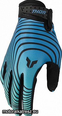 Thor LAUNCHMODE Identity fekete-kék cross/enduro/nyári kesztyű XS