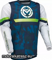Moose Racing Sahara kék-fehér-zöld mez M