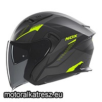 NOX N130 matt fekete-UV nyitott bukósisak S