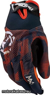 Moose Racing MX1 fekete-szürke-narancs cross/enduro/nyári kesztyű XL (1 pár)