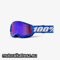 100% Strata2 kék gyerek védőszemüveg lila tükrös lencsével (cross/enduro/quad) 50032-00008