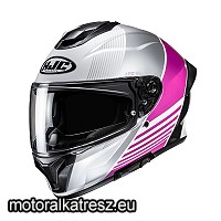 HJC C71 MORIX MC8 fekete-fehér-szürke-rózsaszín bukósisak XS