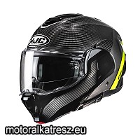 HJC F100 CARBON STAN MC3H karbon-szürke-UV hátranyitható bukósisak M (1 db)