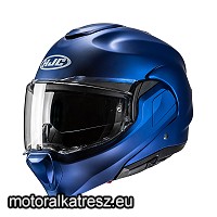 HJC F100 SEMI FLAT METALLIC BLUE matt metálkék hátranyitható bukósisak L
