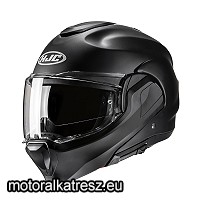 HJC F100 SEMI FLAT BLACK matt fekete hátranyitható bukósisak XS