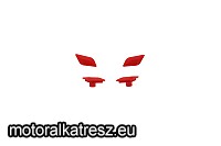 Barkbusters SABRE MX/Enduro kézvédő szetthez csere díszkupak szett piros B-085-RD