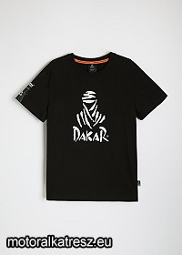 Diverse Dakar DKR DES LOGO25 póló fekete színben L