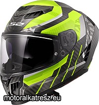 LS2 FF807 DRAGON TRAX fekete-UV-szürke bukósisak L