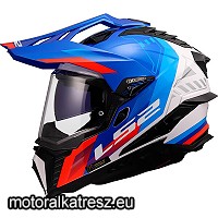 LS2 MX701 EXPLORER HEXA fehér-kék-piros bukósisak L