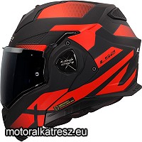 LS2 FF901 ADVANT X NOVA matt fekete-piros hátranyitható bukósisak S