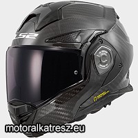 LS2 FF901 ADVANT X CARBON matt fekete hátranyitható bukósisak S