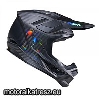 Kenny Racing  Titanium Carbon Matt Holographic cross sisak matt fekete XL (1 db)