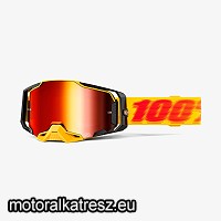 100% Armega Tetsu sárga-fekete védőszemüveg piros lencsével (cross/enduro/ATV/quad)