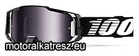 100% Armega fekete védőszemüveg füstszínű lencsével (cross/enduro/ATV/quad)