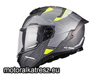 MT Atom 2 SV HIGHLANDS E2 matt szürke-UV felnyitható sisak L (1 db)