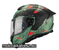 MT Atom 2 SV HIGHLANDS C6 matt zöld-fekete-piros felnyitható sisak XL (1 db)