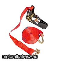 Biketec Heveder / spanifer 1db 5m 25mm racsnis-kampós piros