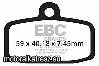 EBC FA612TT off-road fékbetét