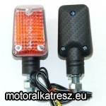 MotoPRO Fehér burás rövid szárú szögletes 245-523 karbon index pár